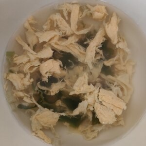 鶏ガラ卵スープ